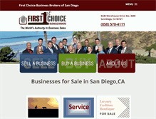 Tablet Screenshot of businessforsaleinsandiego.com